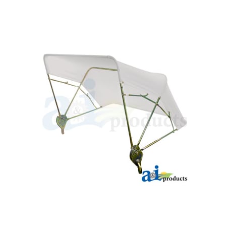 A & I Products Buggy Top, 3 Bow (48") White 48" x8" x4" A-6A230